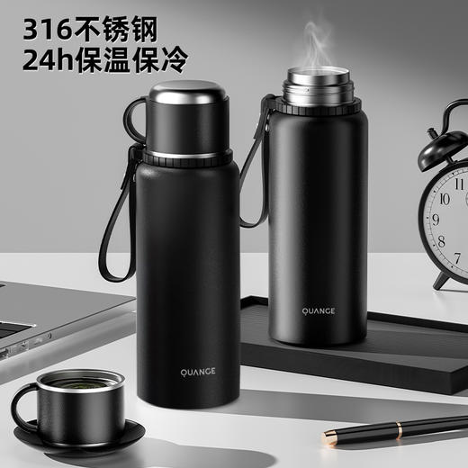 【自营】全格 焖茶杯子水杯【容量：800mL】 PC509-800黑色　 商品图0