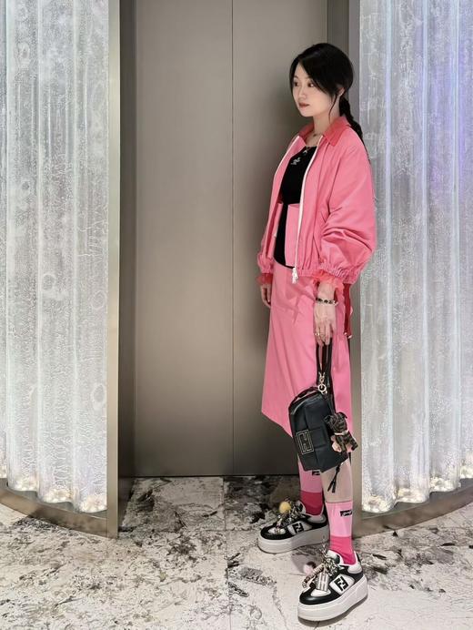 芬迪 宋雨琦孟子义同款系带水貂吊饰挂件厚底舒适休闲鞋 商品图11