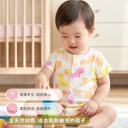 【丝麻棉 爬服】韩国moimoi宝宝爬服连体衣睡衣幼儿哈衣 商品图3