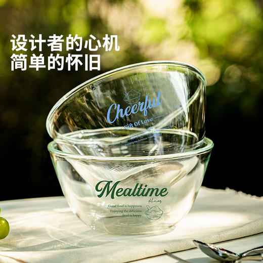 摩登主妇酸奶碗高硼硅玻璃碗沙拉碗耐高温餐具水果燕麦甜品碗饭碗 商品图4