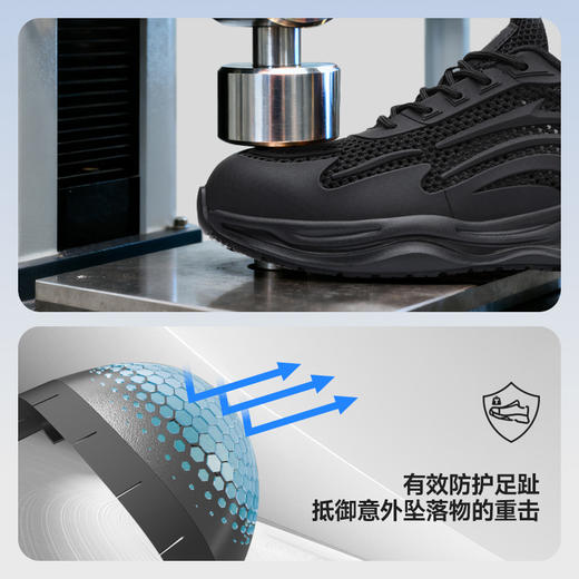 蓝鸥盾夏季新款防砸防刺防滑SRC透气4.0凯夫拉MD底低帮 商品图7