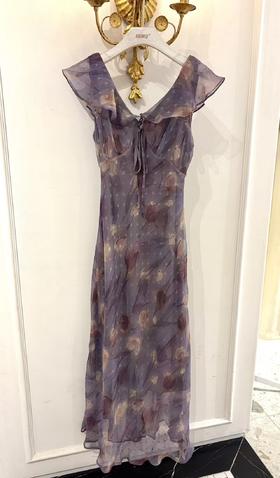 【门店同款】ENJOY夏季“悠然之境”紫色郁金香长裙 163093168