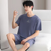 男士夏季纯棉薄款睡衣 休闲简约家居服套装 商品缩略图8