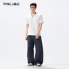 PINLI品立2026夏季新款青年圆领落肩袖百搭纯色短袖T恤上衣体恤男GD262111043 商品缩略图1