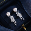 子佩集【穗穗珍惜】银S925珍珠惜王妃耳钉【MZEH007】9mm珠流苏麦穗2601 商品缩略图0