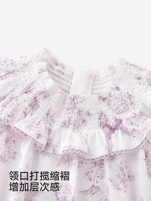 英氏女宝背心连体衣夏新款透气爬服婴儿纯棉短袖哈衣YRHCJ2S059A 商品图3