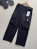 F032307春秋新款男女同款休闲百搭大口袋直筒阔腿长裤 商品缩略图4
