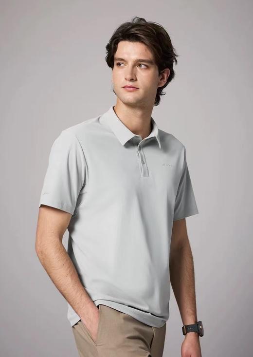 F032377一片式剪裁棉感小珠地速干POLO衫短袖T恤 商品图9