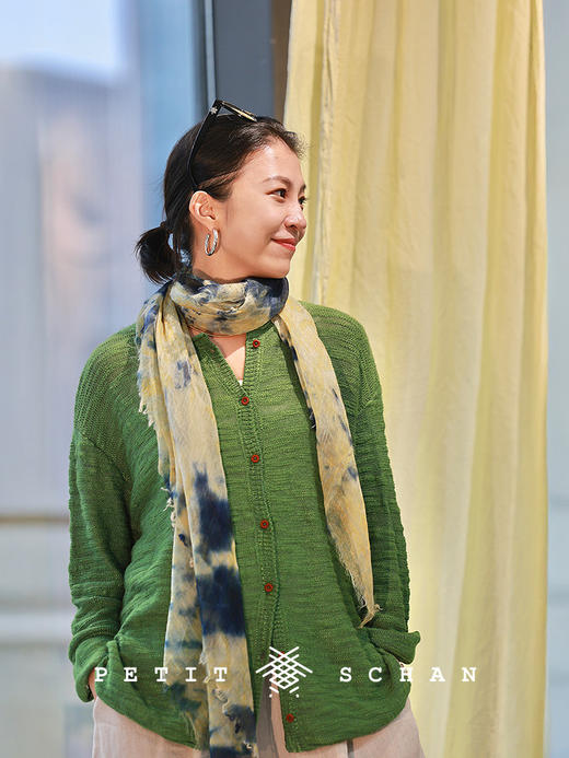 Petit Schan小闪 CLO#1079 Spring in Jiangnan 江南春 柞蚕丝棉针织开衫 商品图1