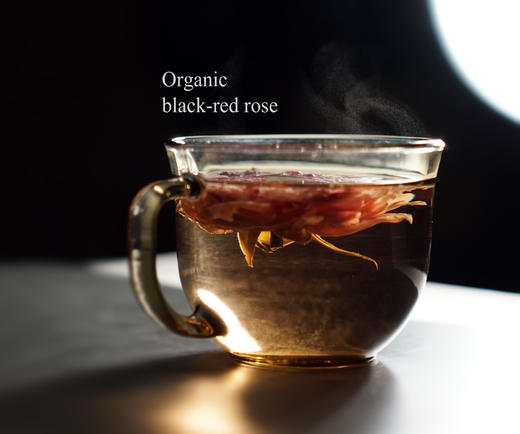 云南有机冻干墨红玫瑰花茶 高原头茬大朵 -40℃锁鲜 疏肝解郁 养生花茶50g 商品图1