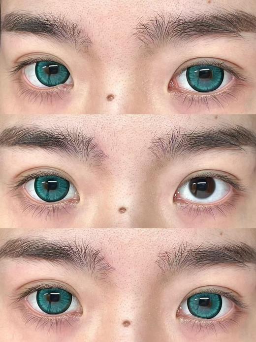 『日抛两片装』YUKICON--/绒绒暖阳/绒绒云灰/绒绒墨绿-总直径14.5mm-着色13.9mm【日抛0-800度 无525/575】 商品图8