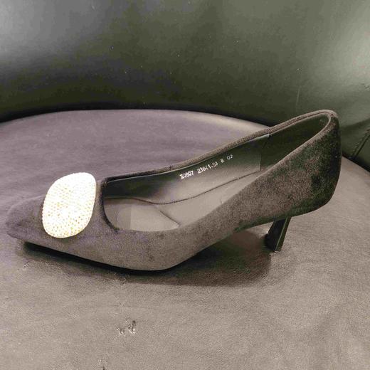 LFGJ X0807丝绒小跟鞋 商品图1