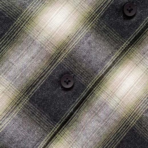 F032341时尚个性春季法兰绒男士休闲通勤衬衣长袖衬衫 商品图11