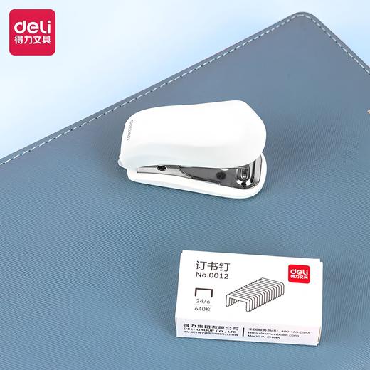 【迷你马克龙色❗️】得力订书机套装0255迷你马克龙色钉书机学生便捷小款学生适用。ya 商品图2