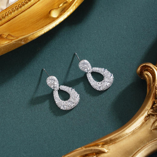 子佩集【冰雪狂想】银S925耳环【YEH-2474101X】时尚水滴2601 商品图0