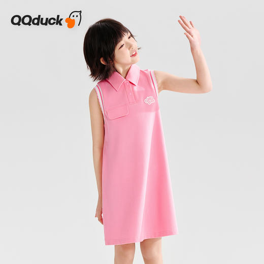 【清仓捡漏】【120-165】【可可鸭】女童夏季无袖连衣裙（95%棉 5%氨纶） 商品图3