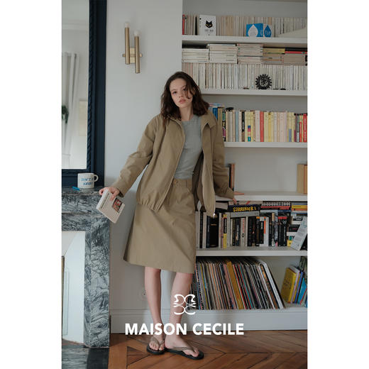 MC春夏松弛感舒适通勤风工装感廓形夹克/半身裙MAISON CECILE 商品图1