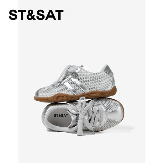 【童鞋】星期六复古校园风网面透气男女童德训鞋SSE2192L6A 商品图5