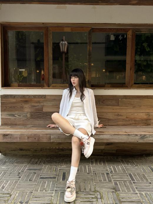 芬迪 宋雨琦孟子义同款系带水貂吊饰挂件厚底舒适休闲鞋 商品图7