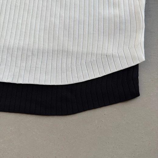 F032359针织镂空金属logo镂空字母金属针织长袖毛衣 商品图3