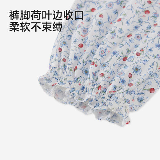 英氏女宝长裤夏新款纯棉薄款裤子儿童透气休闲裤外穿YRKCJ2S037A 商品图4