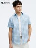 波顿夏季男士短袖衬衫｜格纹精准对位，合身剪裁里藏着用心MS098225 商品缩略图3