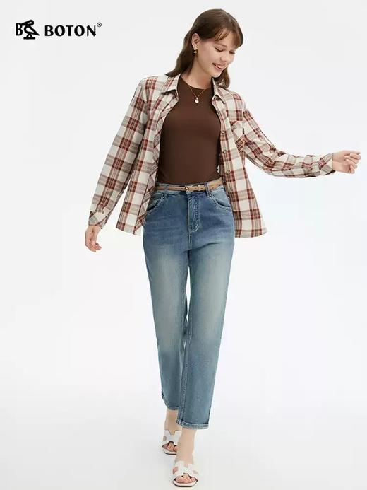 [冰澡泥]波顿夏季女士冰爽九分牛仔裤｜透气舒爽，夏日随行LF666225 商品图1