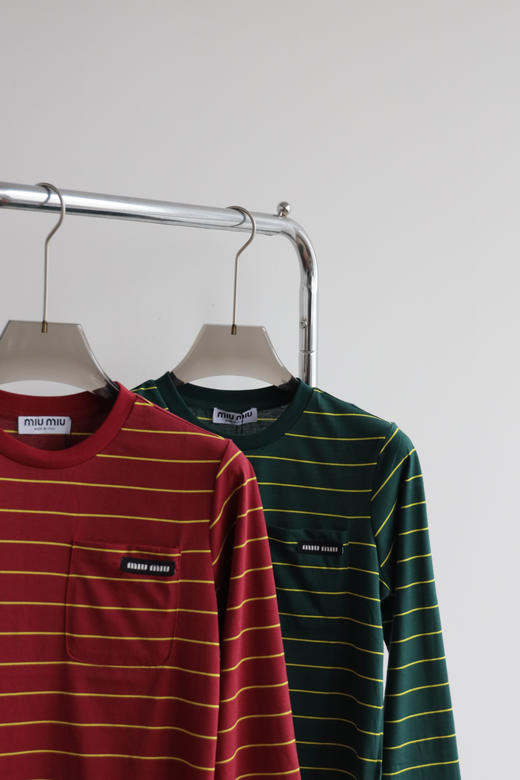 M.M 女款复古条纹长袖T恤 CX258 商品图4