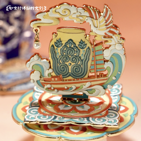 扬州博物馆珍藏系列冰箱贴可拆卸旋转金属材质精美文创礼物旅游品