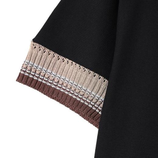 68939SDSA男装2026新款高贵轻潮牌拼接针织圆领短袖T恤百搭宽松上衣 商品图2