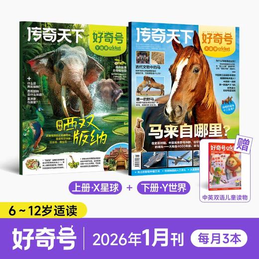 【26年1-3月现货】好奇号 6-12岁少年通识杂志  26年1季度超值购 商品图1