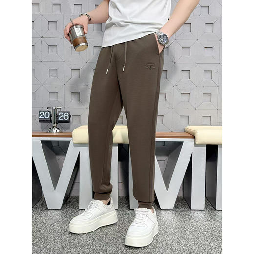 时尚束脚裤男士柔软舒适薄款透气修身松紧腰长裤  KDZC-26015/26016/26017 商品图3