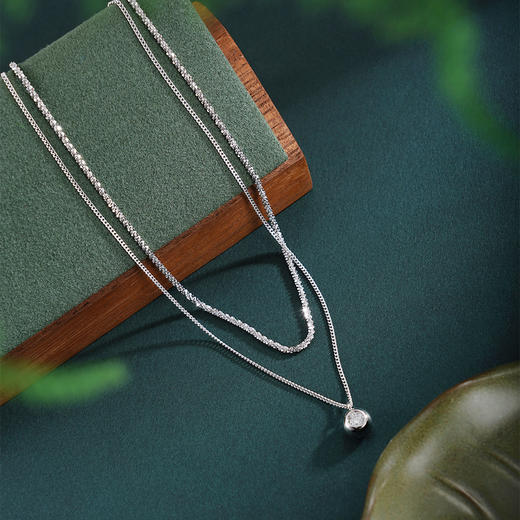 子佩集【明媚微光】银S925套链【FYL-1883101】项链时尚双层2601 商品图1