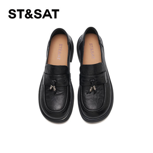 星期六26春新款柔软羊皮学院风乐福鞋SSE1111011 商品图5