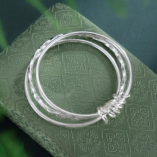 子佩集【三生之缘】银S9999手镯【TC0522798】三个圈2601 商品图0