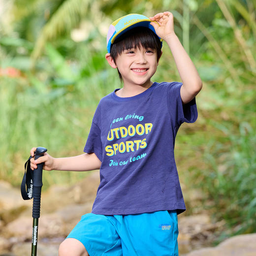 【10A抗菌纯棉】棉花堂夏款动感竹节棉潮趣印花童装短袖T恤--- FA61135 商品图6