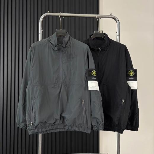 F032353美式机能连帽勋章防泼水半拉链连帽速干薄外套 商品图1