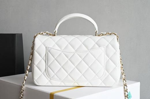 香奈儿 手柄 cf 羊皮 大mini 白色（LZ ） 商品图1