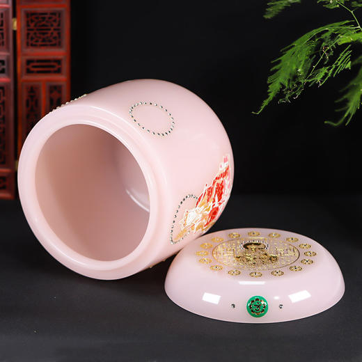 琉璃般若波罗蜜多心经地藏王菩萨骨灰桶骨灰坛 商品图1