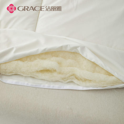 洁丽雅（Grace)安雅.抗菌澳洲羊毛被JLY25904 商品图4