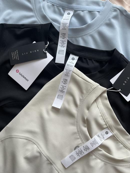 点此购买 LULU露露春夏季华夫格女士速干修身短袖T恤 ss 343095 商品图9