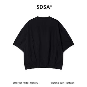 SDSA男装2026新款高贵轻奢韩版简约纯色圆领短袖T恤百搭宽松上衣