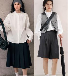 老米优品🎈预售7天！不费力的优雅~《花边领法式风琴褶气质衬衫》春日的优雅浪漫氛围感~ 单穿叠搭都美！