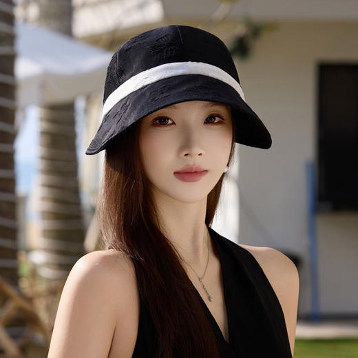【浅幼 赫本风马术防晒帽】均码，三色可选，防晒值50+，赫本风，优雅文艺，遮阳舒适，轻巧便捷~（72小时发货） 商品图1