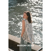 MC桑蚕丝du家印花条纹设计感无袖拼接娃娃衫上衣MAISON CECILE 商品缩略图4