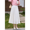 肌理感天丝半身裙 米思阳2026春新款高级感舒适休闲多片式立裁百搭大摆裙半身裙女6008 商品缩略图1