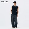 PINLI品立2026夏季新款男装合体版基础纯色圆领无袖打底背心上衣GD262114032 商品缩略图1