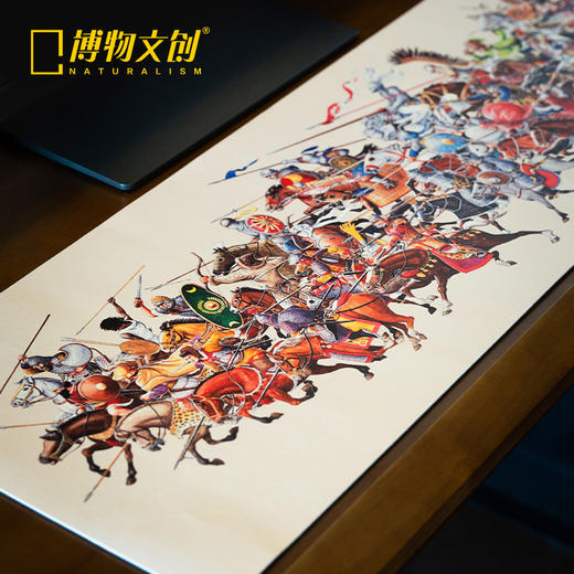 博物文创 世界历代骑兵群像鼠标垫 博物杂志原创插画鼠标垫桌垫 礼物 电脑配件 商品图1