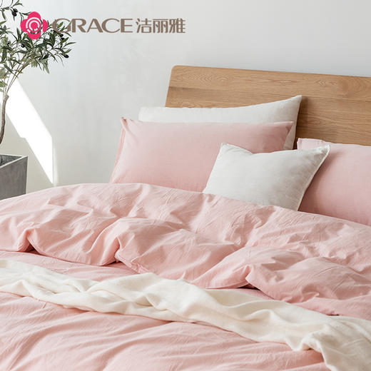 洁丽雅（Grace)妃子笑.全棉色织水洗棉四件套JLY25704 商品图3