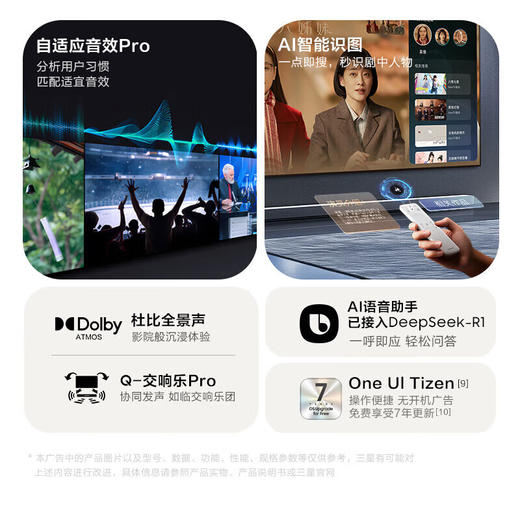 三星Frame画壁艺术电视 LS03F 系列 miniLED AI电视 144Hz 量子点 一级能效65英寸 QA65LS03FAJXXZ 商品图2